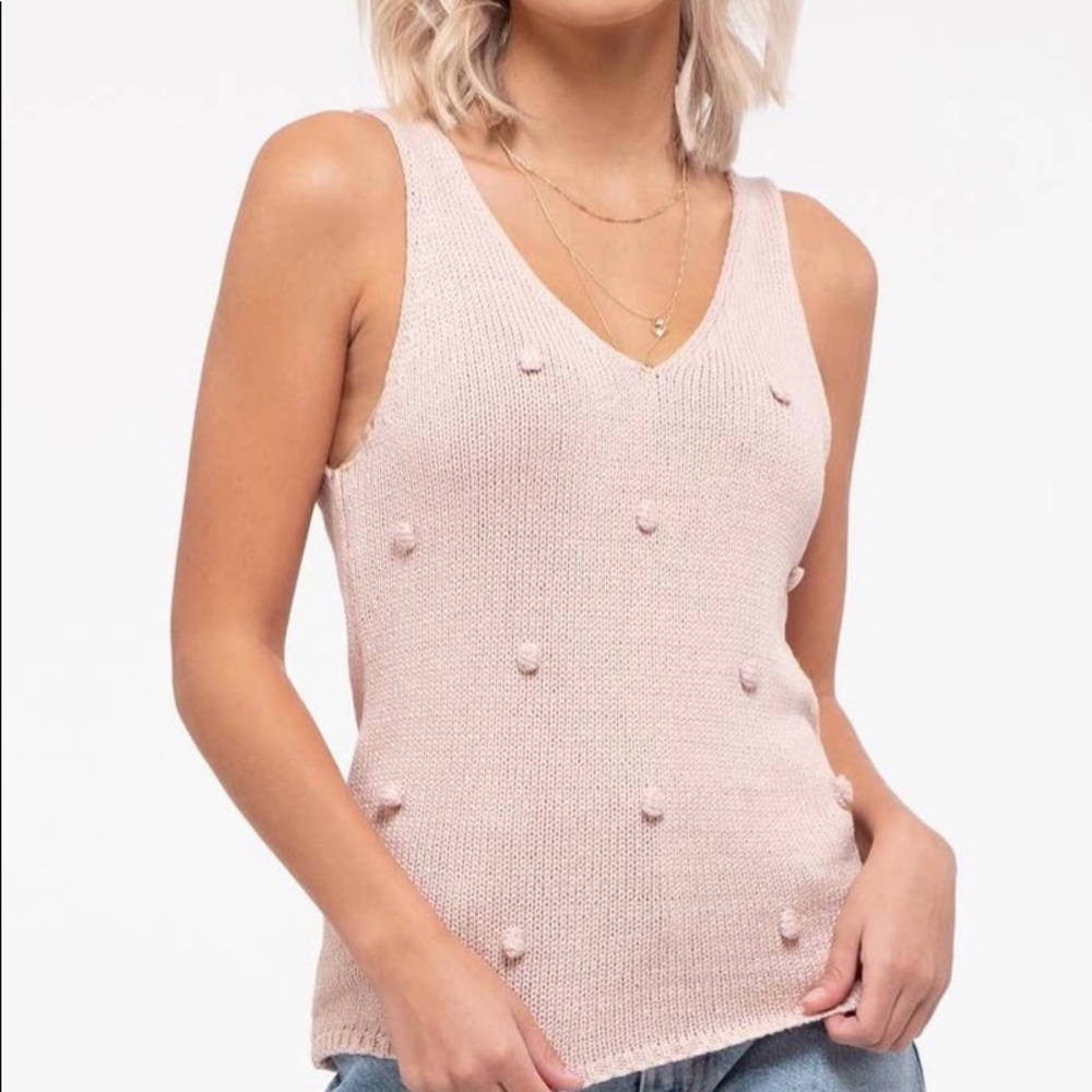 Pom Pom sweater tank!